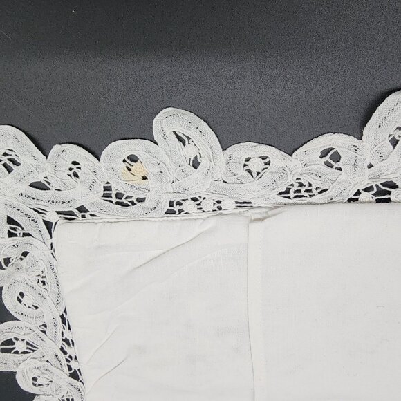 Lot of Battenburg and Crochet Linen Doilies Pillow Cover Bread Warmer VTG - Picture 12 of 12